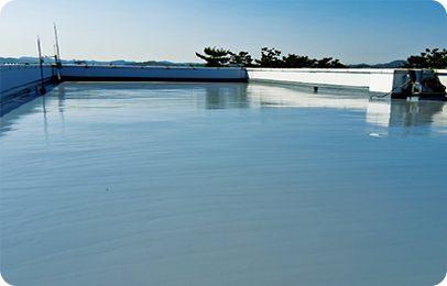 탑코트 도포(노출공법 적용시)